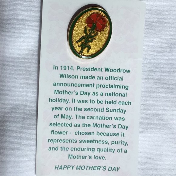 Jewelry - Mother's Day Pin - Red Carnation